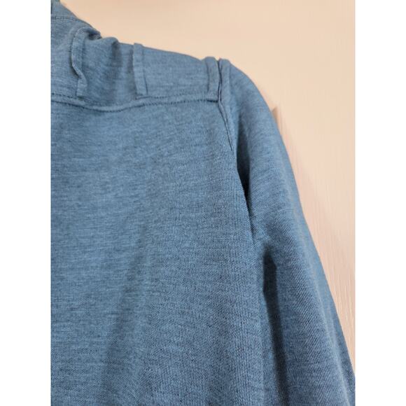 Parsley & Sage Reversible Aqua Blue Black Artsy Boho Knit Cardigan Size Medium - Picture 9 of 16